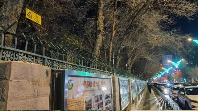 重點(diǎn)學(xué)校烏魯木齊68中周界安防，還得看廣拓！